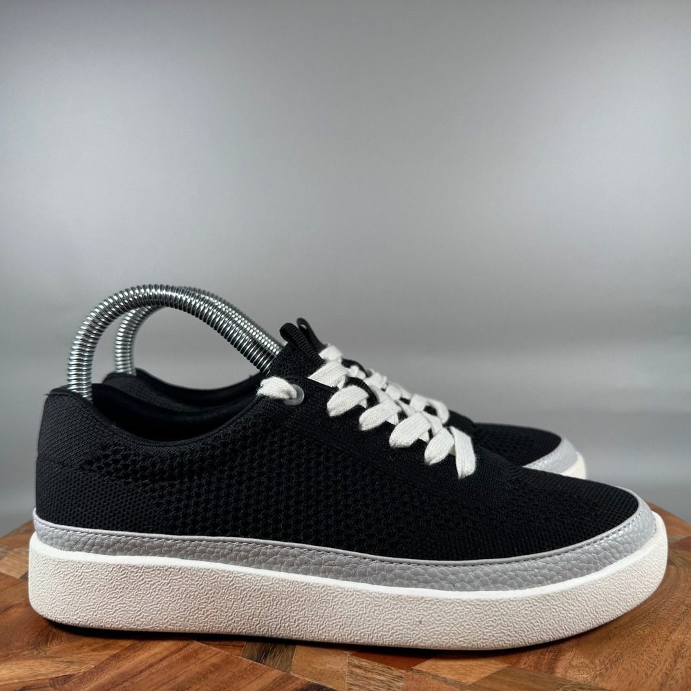 Vionic Galia Womens Black Knit Platform Sneakers Orthotic Support Size 6